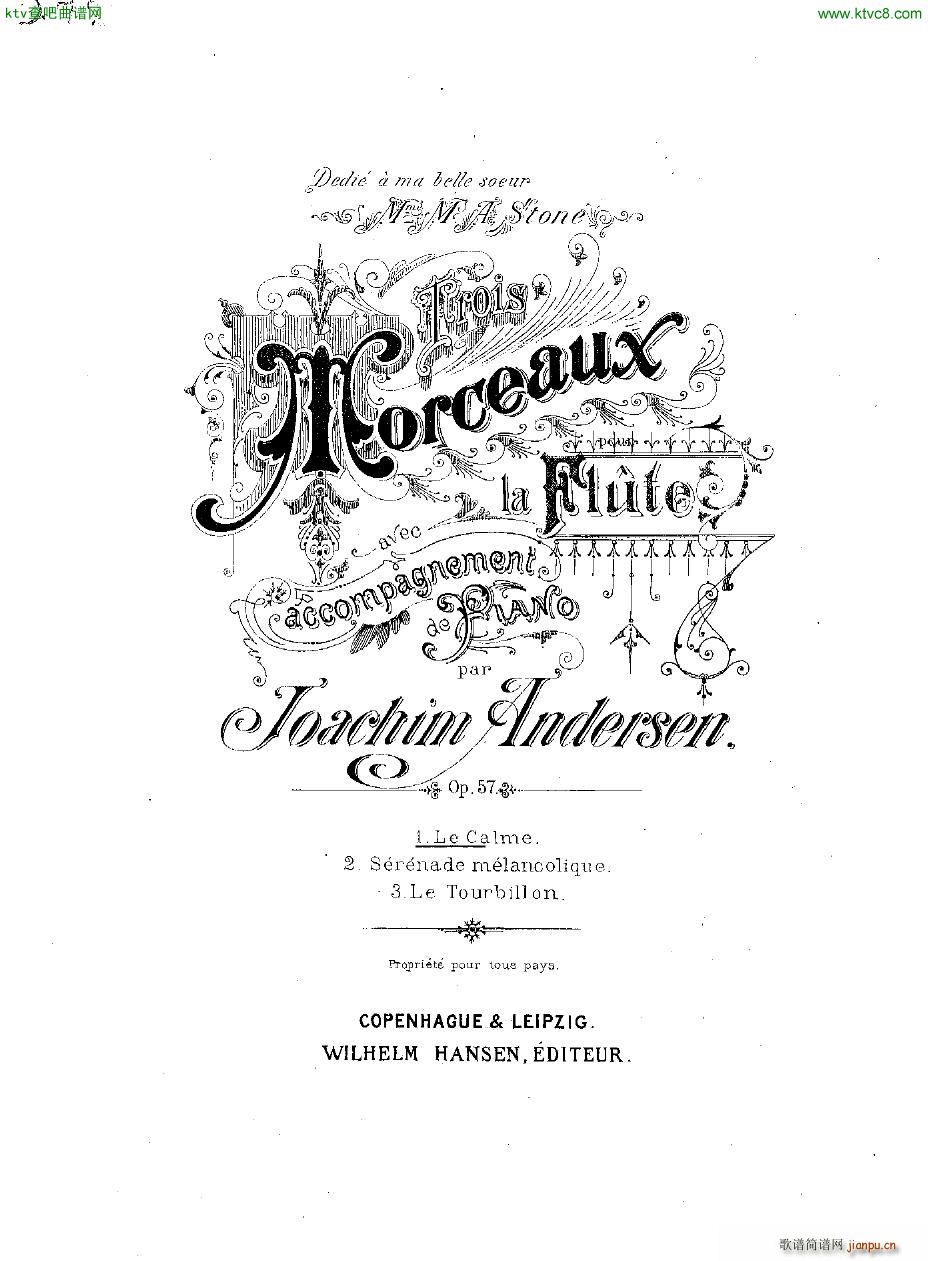 Andersen op 57 Trois Morceaux fl pno()1