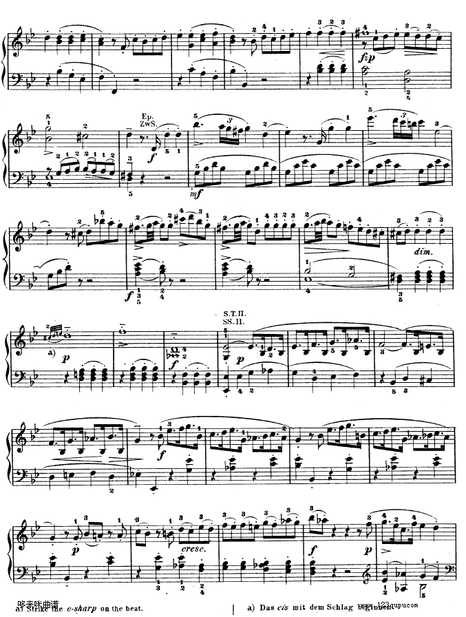 降B大调奏鸣曲kv333-莫扎特(钢琴谱)15