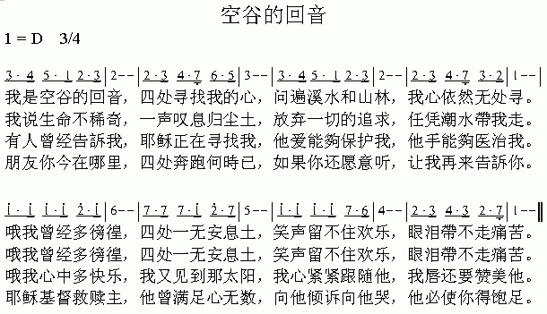 空谷的回音