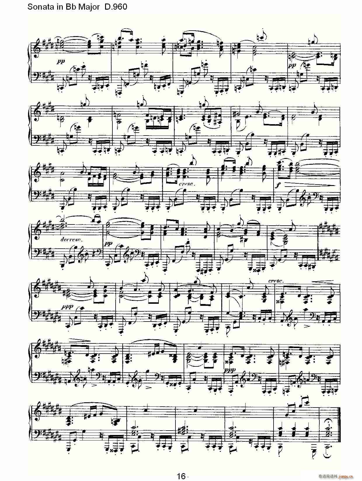 Sonata in Bb Major D.960(ʮּ)16