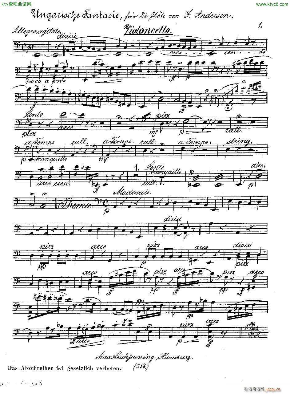 Andersen op 2 Ungarische Fantasie orch parts()14