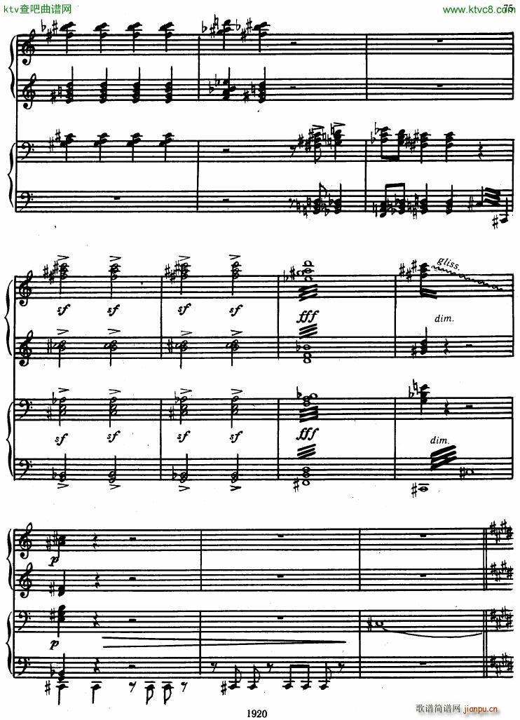 Honegger Symphony No 3 Liturgicheskaya 2 pianos ()13