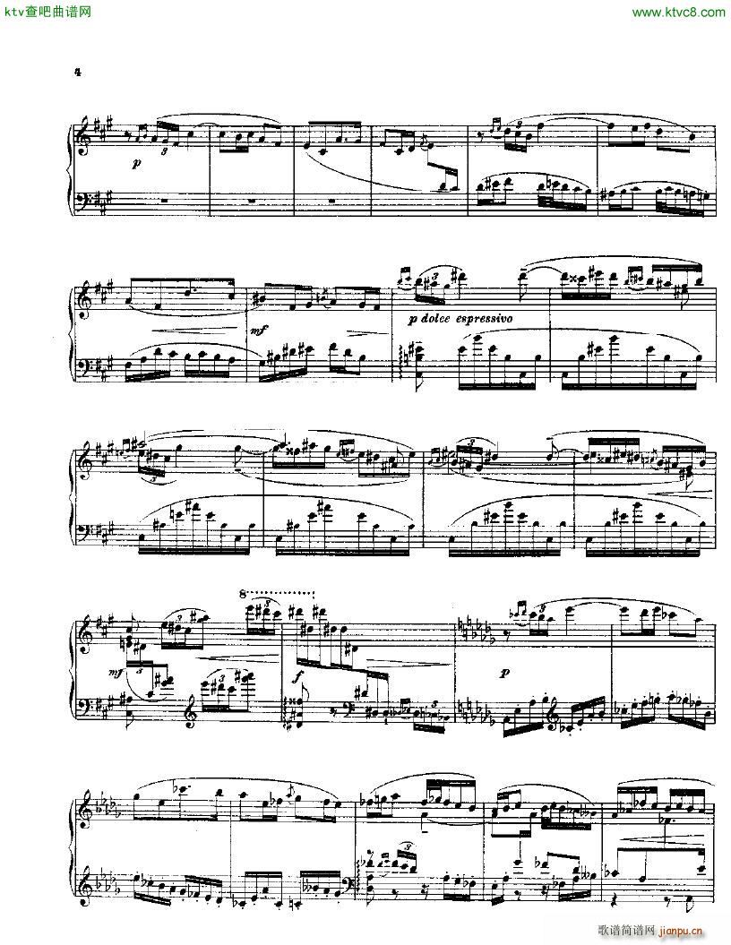 Balakirev Piano Sonata In B Flat Minor()3