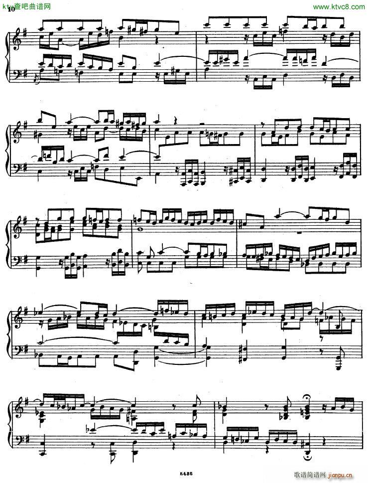 Bach D Albert Prelude and fugue in g major()5