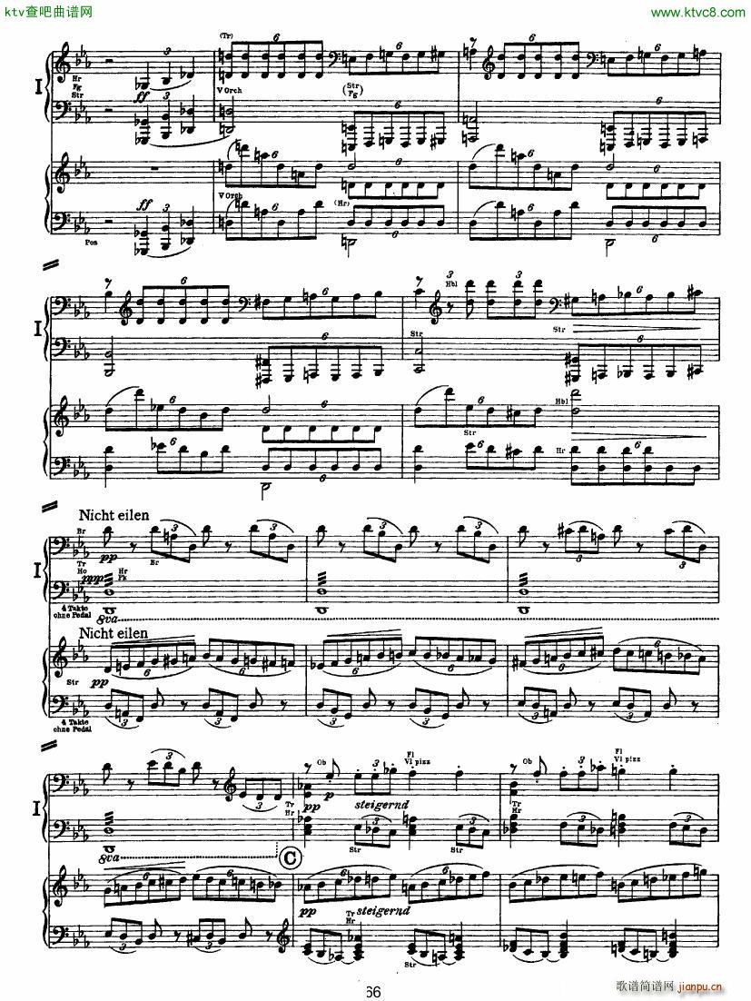 Bruckner Symphony No 4 4 hands arr ()15
