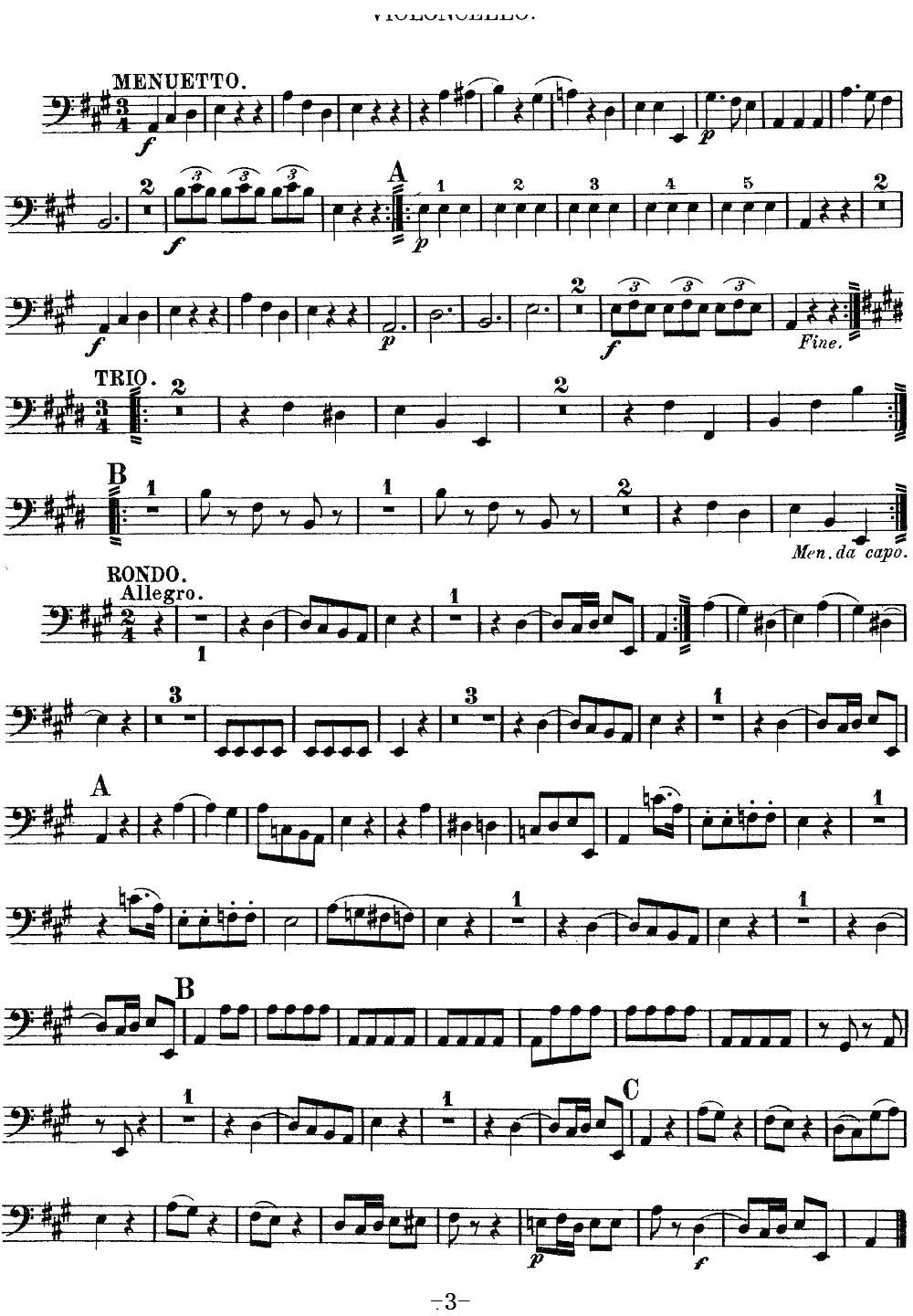 Mozart Quartet No 9 in A Major K 169 Cello(ʮּ)3