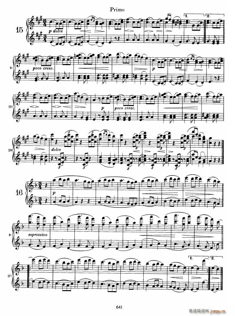 Brahms op 39 Waltzes()23