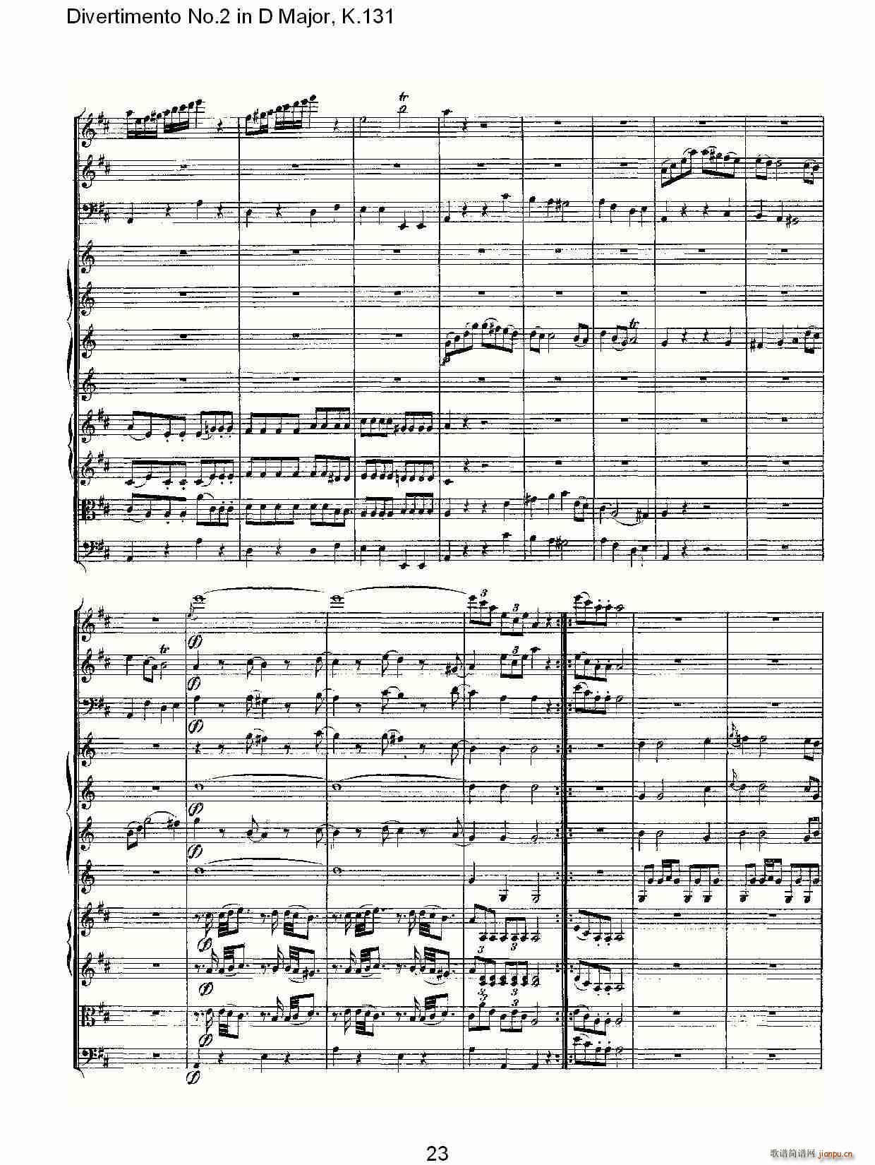 Divertimento No.2 in D Major, K.131(ʮּ)24
