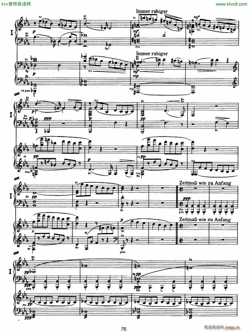 Bruckner Symphony No 4 4 hands arr ()25