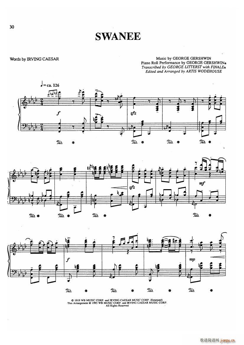 Gershwin wodehouse swanee swanee(ʮּ)1
