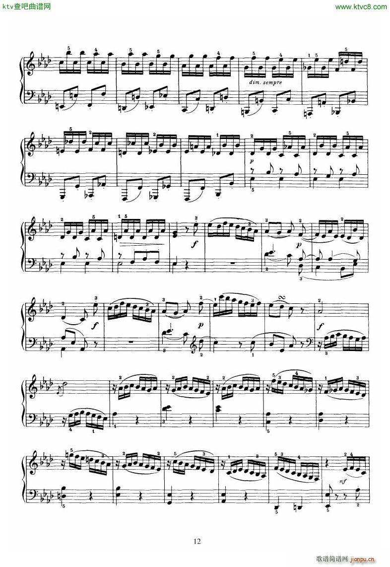 Piano Sonata No 46 in Ab()12