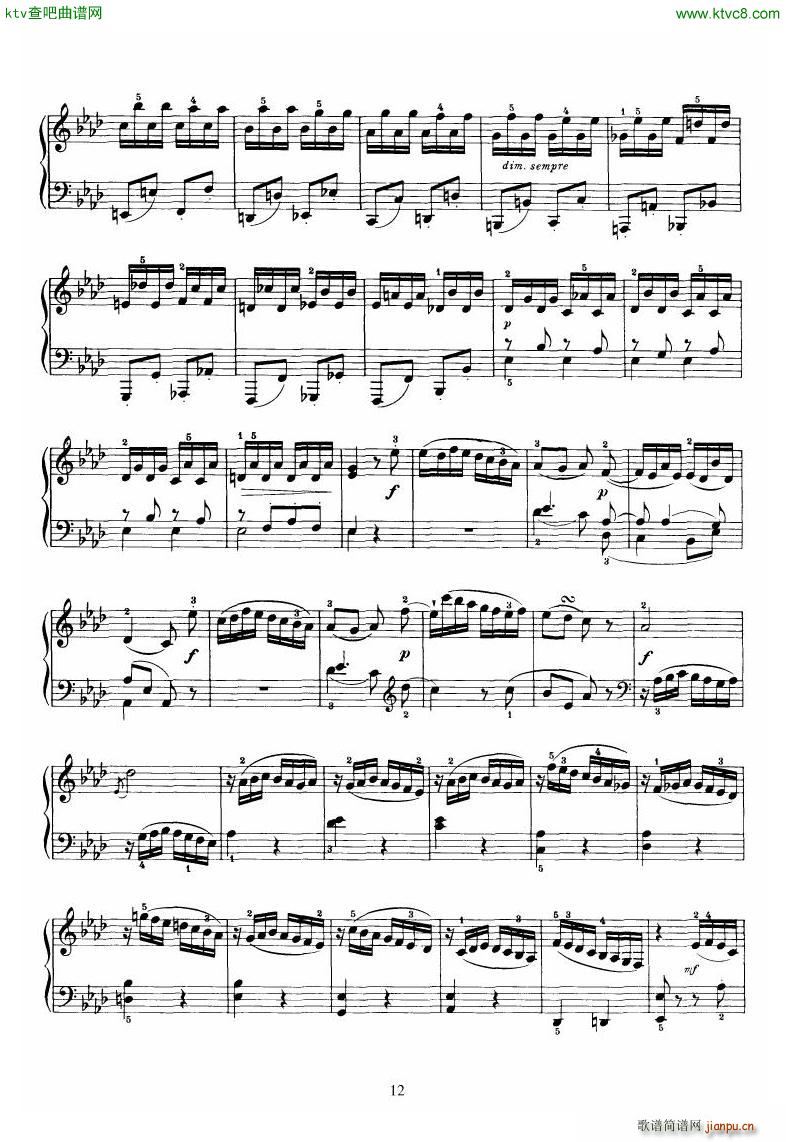 Piano Sonata No 46 in Ab()12