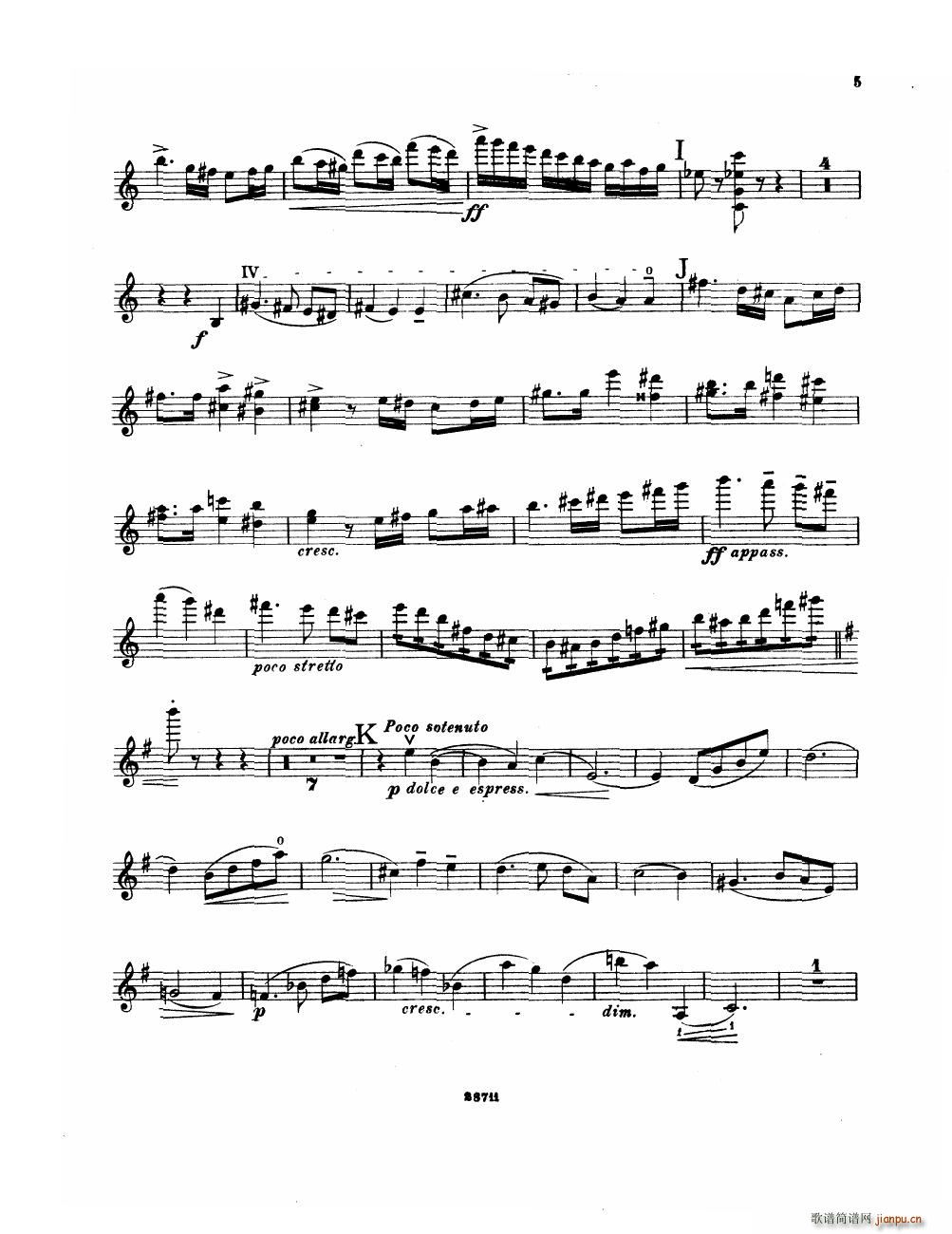 Bowen Suite for violin and piano violin part()5