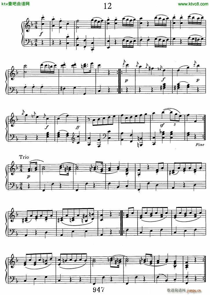 Beethoven WoO 7 12 Minuets()13