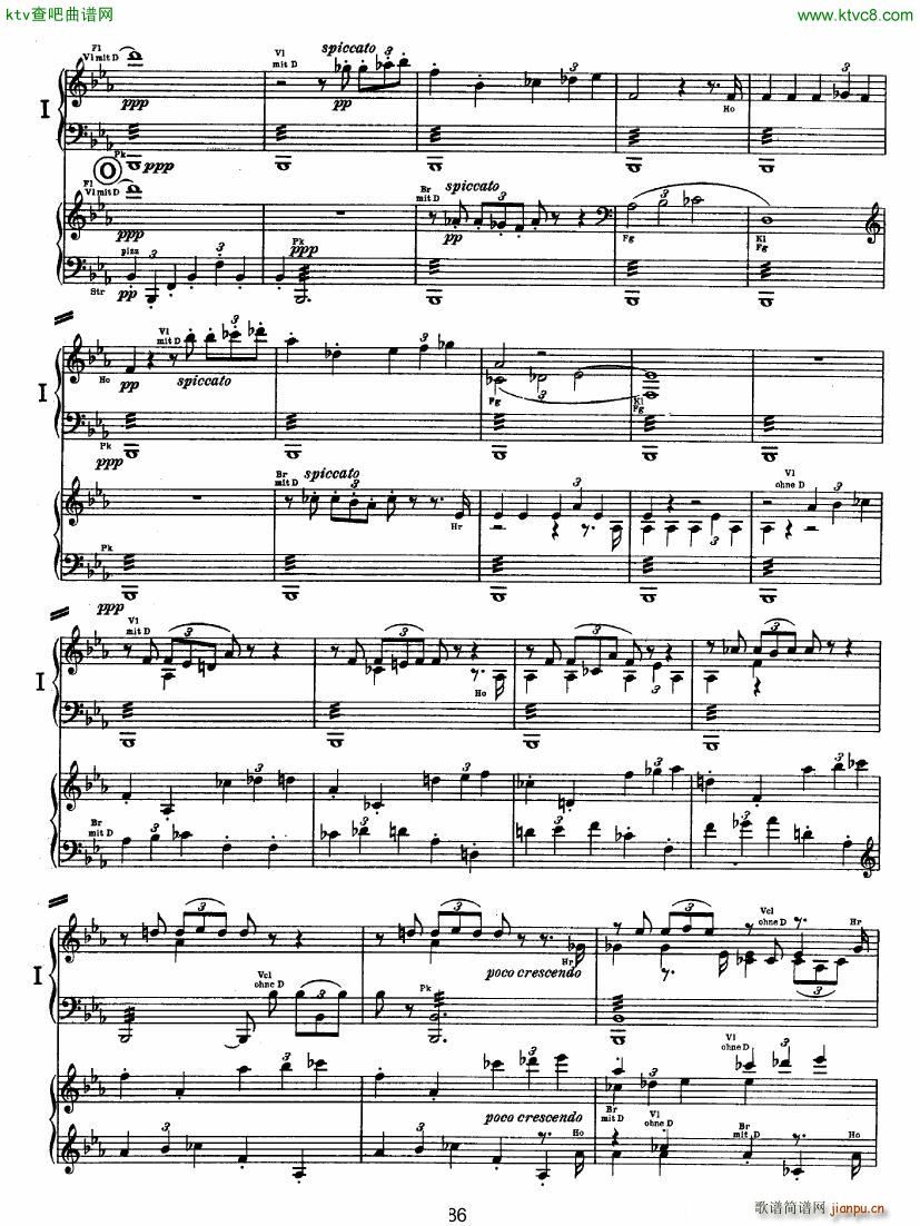 Bruckner Symphony No 4 4 hands arr ()33