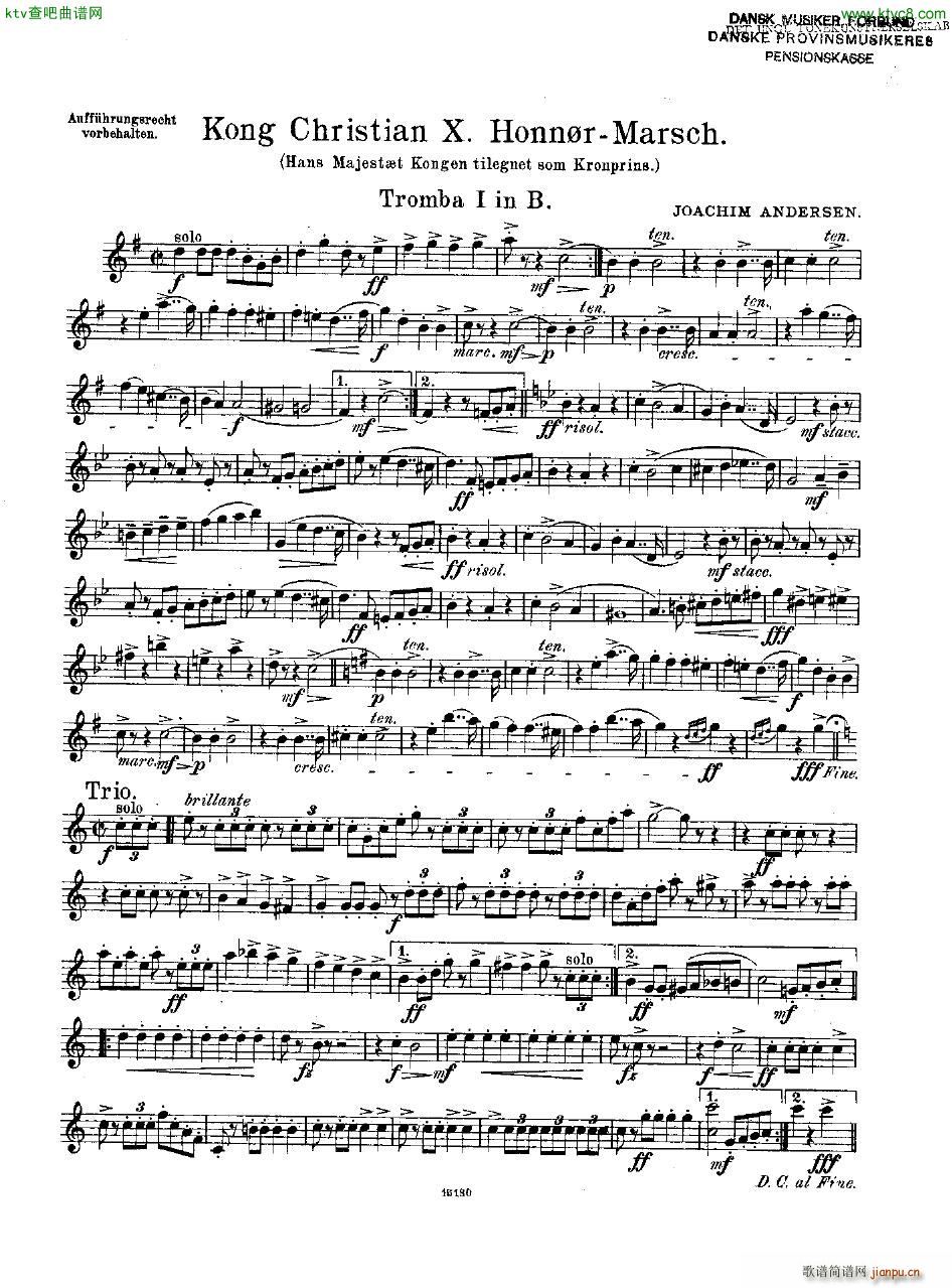 Andersen Kong Christian X Honn rmarsch orch()22