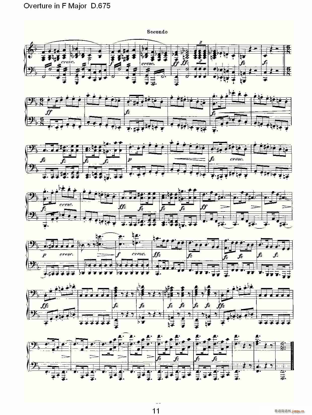 Overture in F Major D.675(ʮּ)11