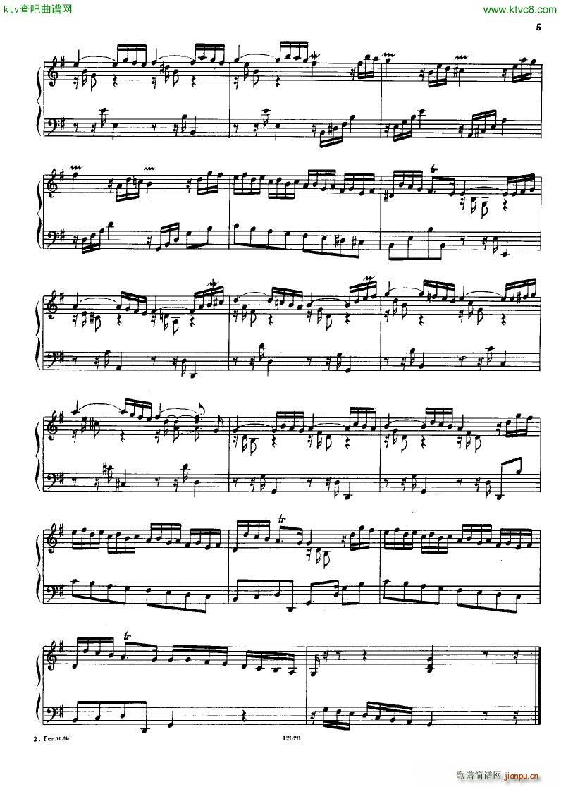 H ndel 1 Suiten for Piano Book 2()3