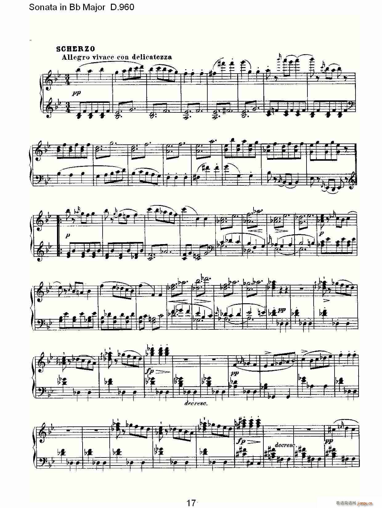Sonata in Bb Major D.960(ʮּ)17