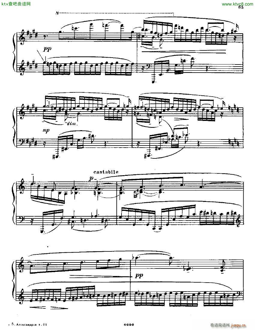 Anatoly Alexandrov Opus 18 Sonata no 3()28