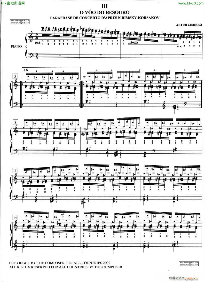 Cimirro op1 etude III 1()1