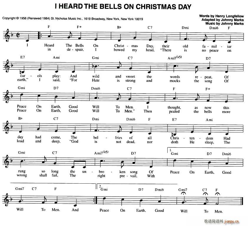 I HEARD THE BELLS ON CHRISTMAS DAY(ʮּ)1
