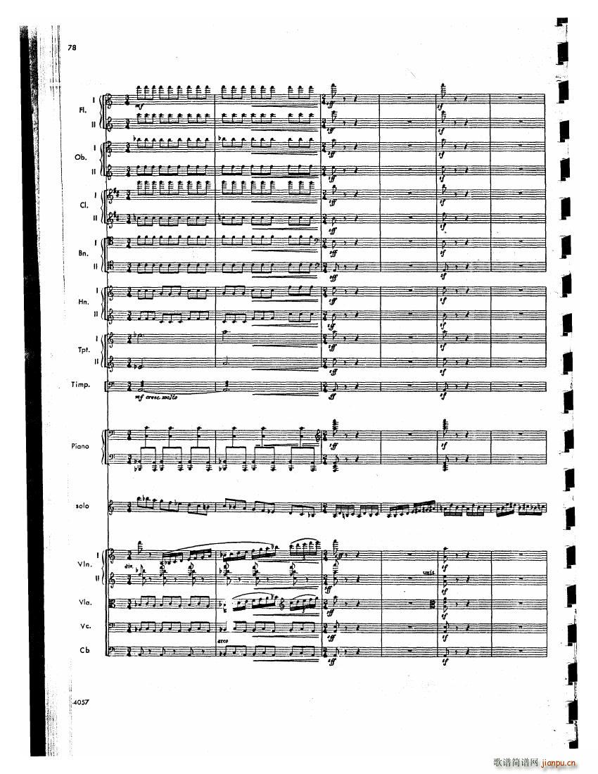 Barber op 14 Violin Concerto Score ()37