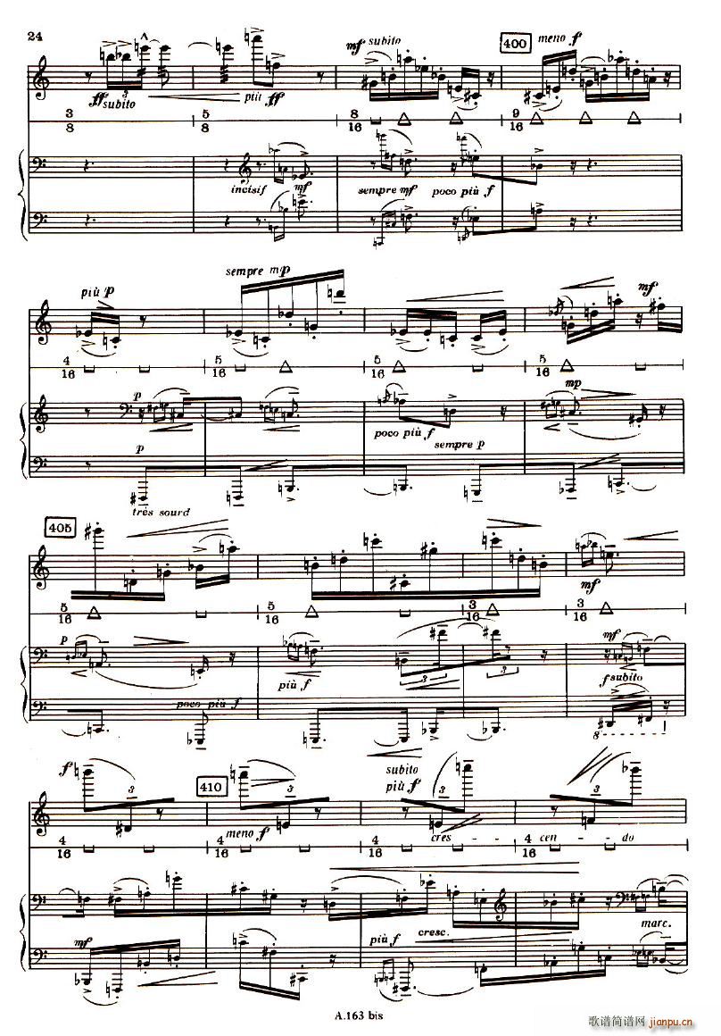 Boulez Sonatine Pour Flute Et Piano()23
