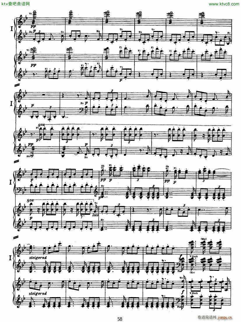 Bruckner Symphony No 4 4 hands arr ()7