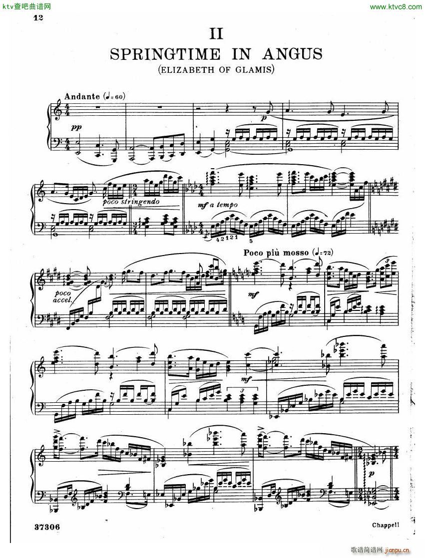 Coates The Three Elizabeths Piano Suite()8
