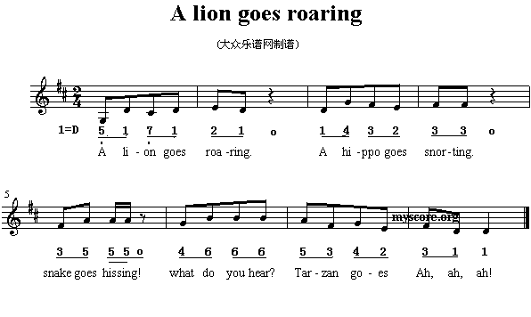 A lion goes roaring(ʮּ)1