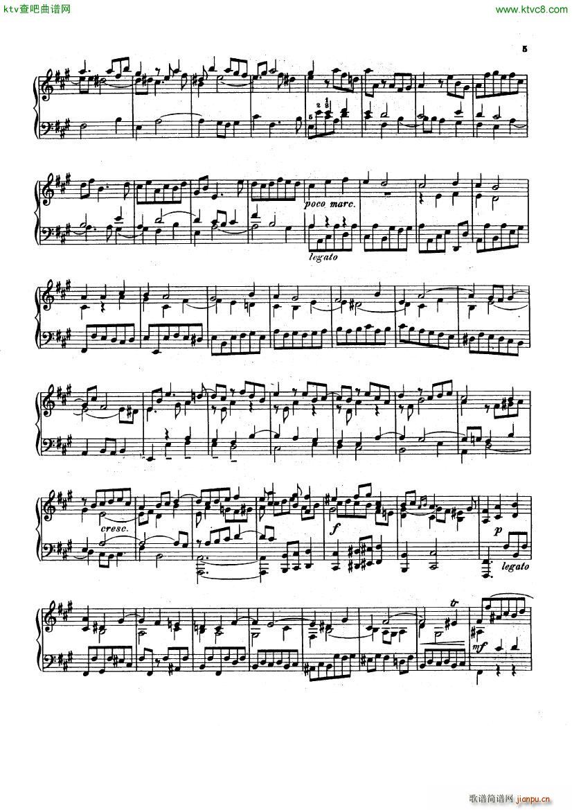 Bach D Albert Prelude and fugue in a major()5