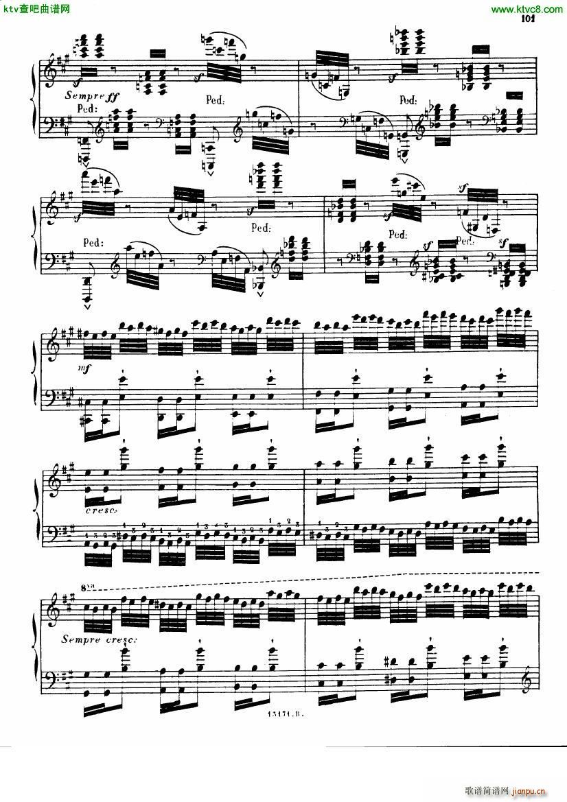 Alkan op 39 12 Etudes in Minor Keys no 10(钢琴谱)10