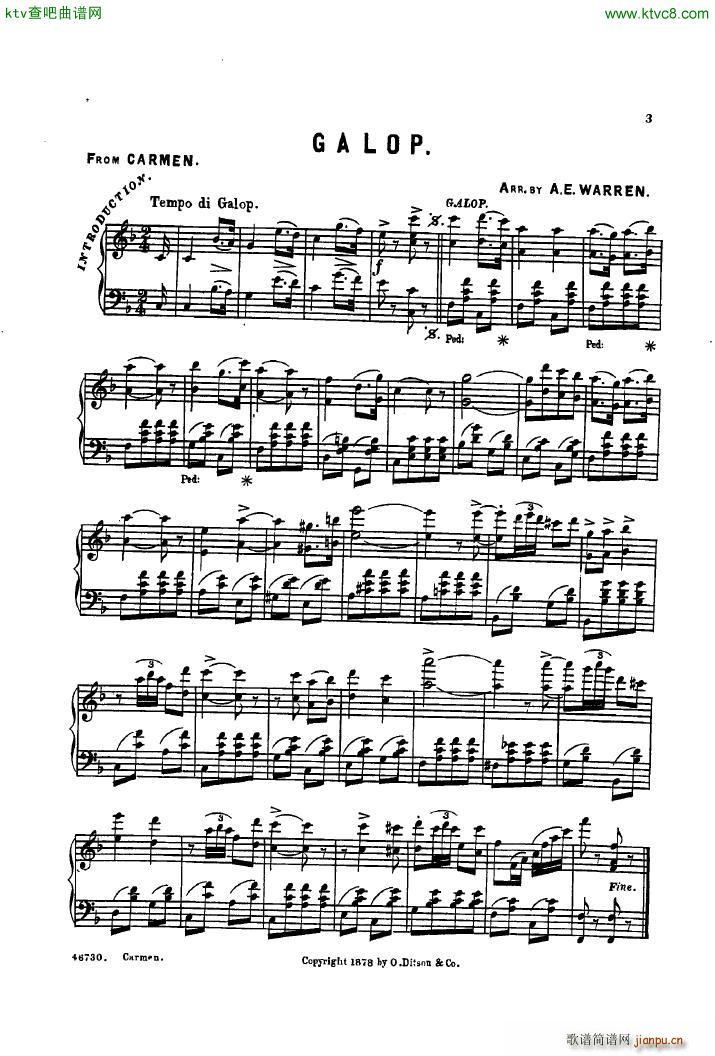 Bizet Carmen Galop arr Warren()1