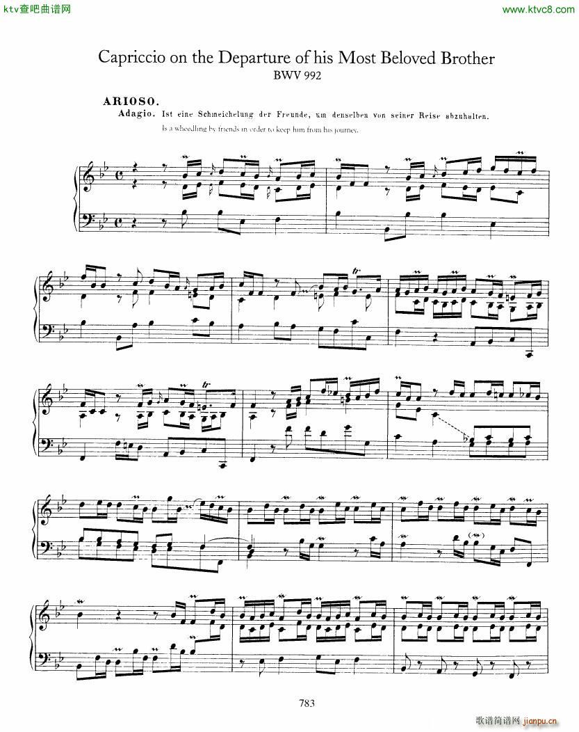 Bach JS BWV 992 Capriccio()1