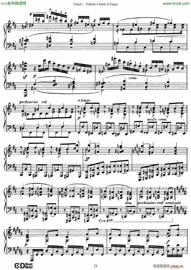 Franck Prlude Choral et Fugue()21