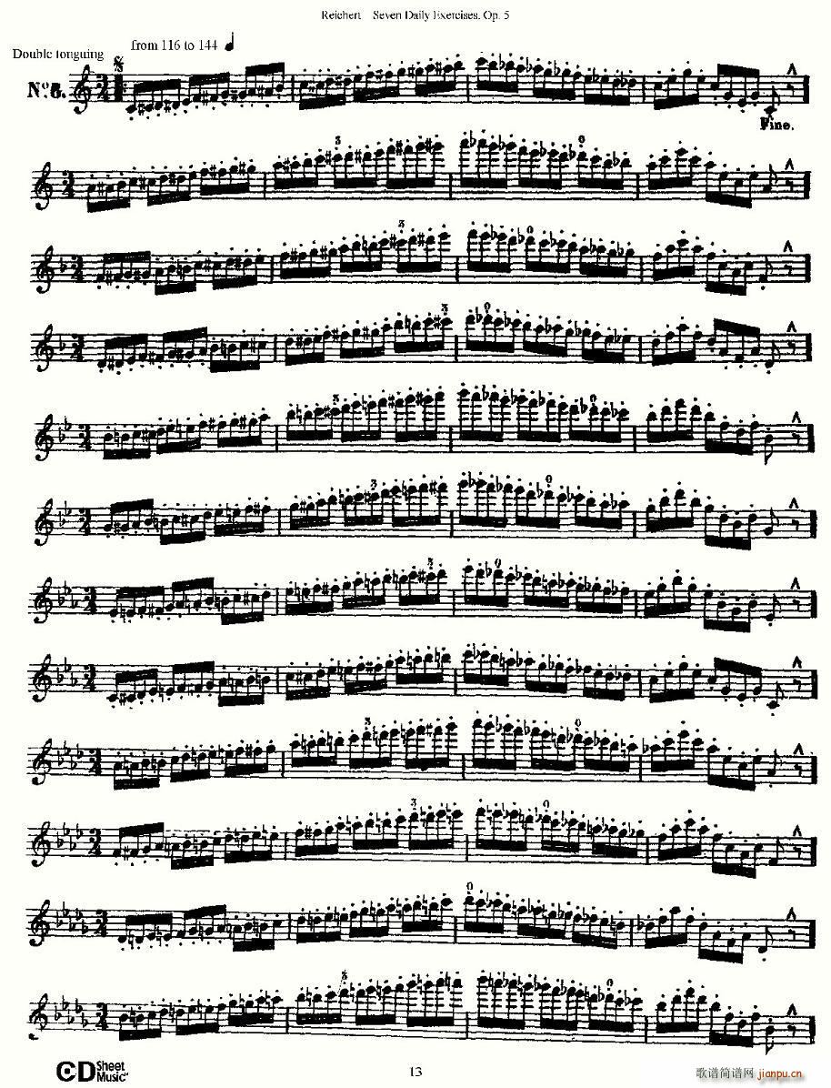 Seven Daily Exercises, Op.5(ʮּ)13
