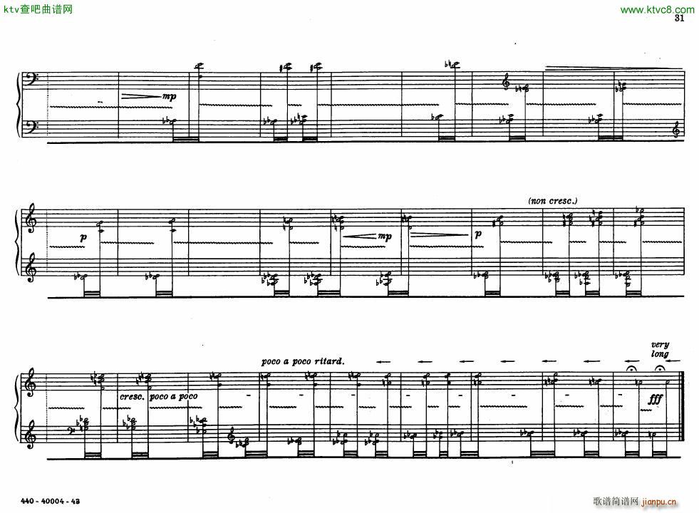 Bolcom 12 etudes for piano()31
