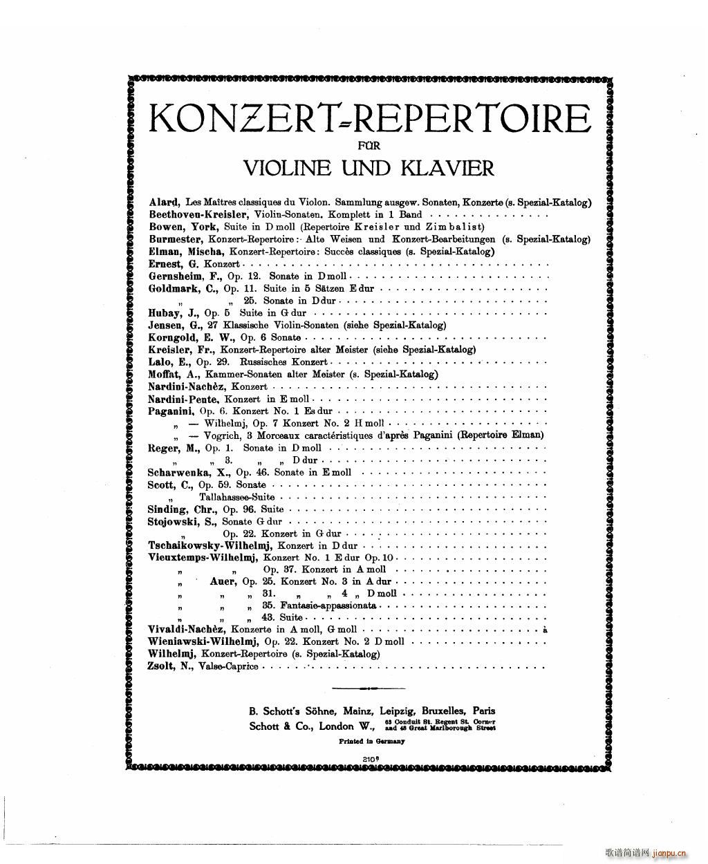 Bowen Humoresque for violin and piano()14
