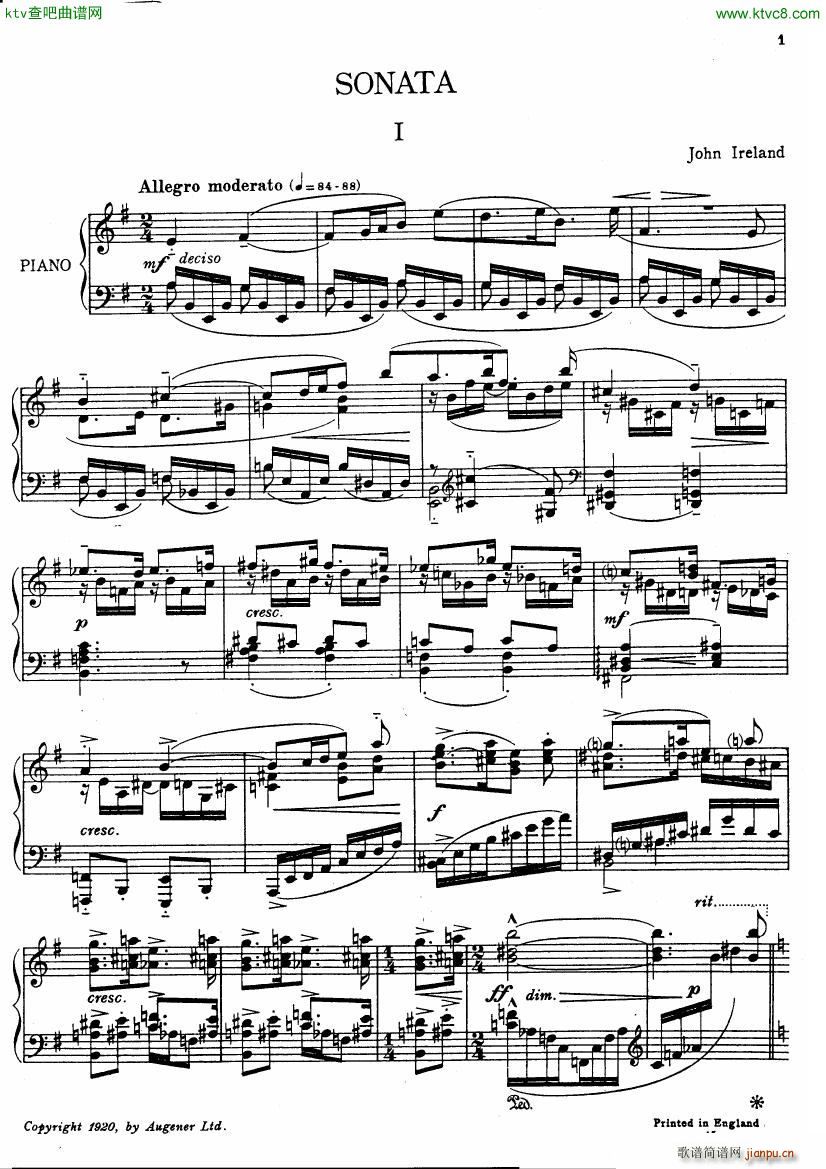 Ireland Piano Sonata()1