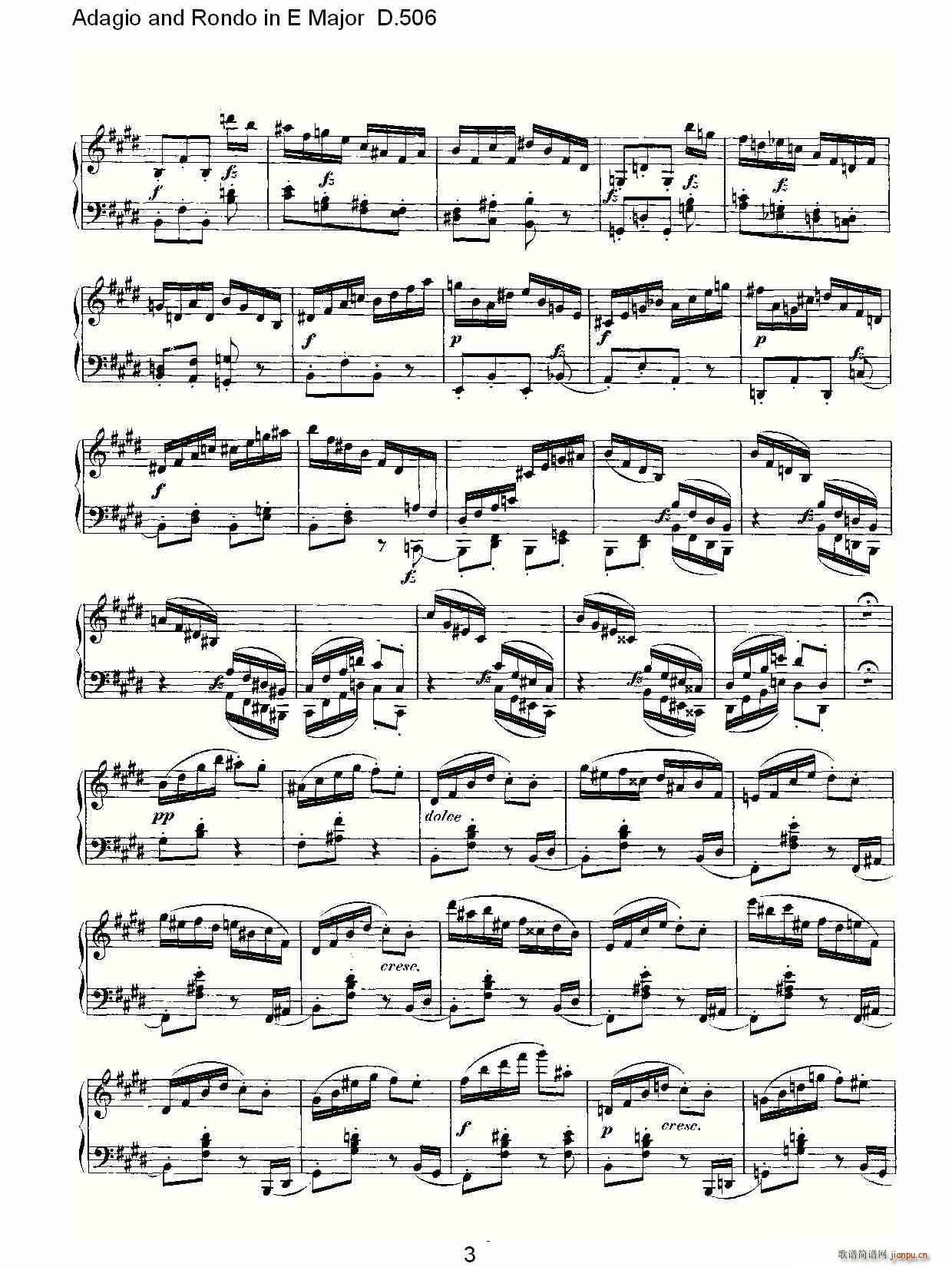 Adagio and Rondo in E Major D.506(ʮּ)3