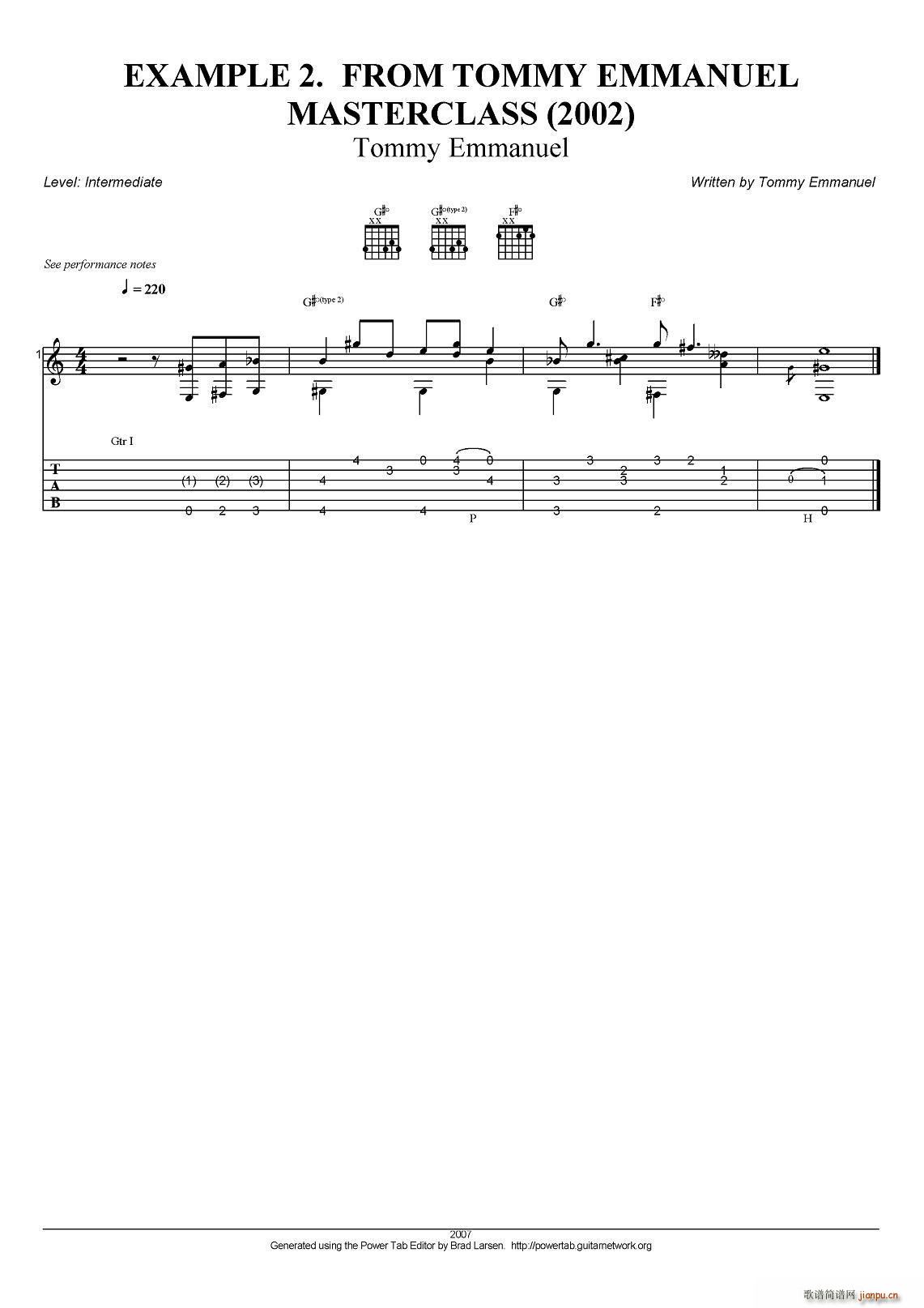 tommy emmanuel masterclass example 2 ָ()1