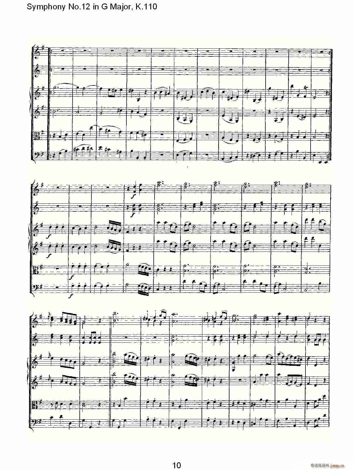 Symphony No.12 in G Major, K.110(ʮּ)10