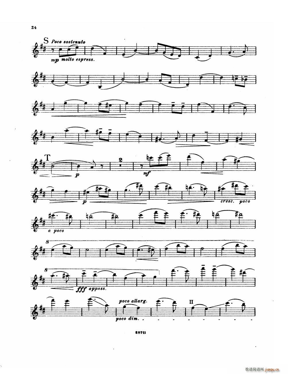 Bowen Suite for violin and piano violin part()24