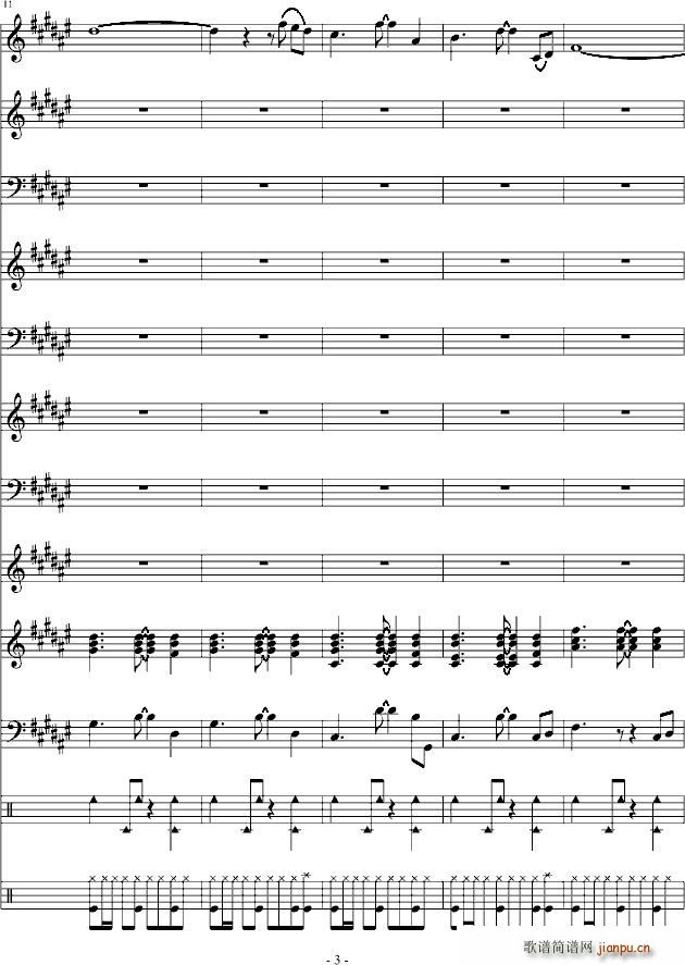 清凉的曲谱_清凉美女(3)