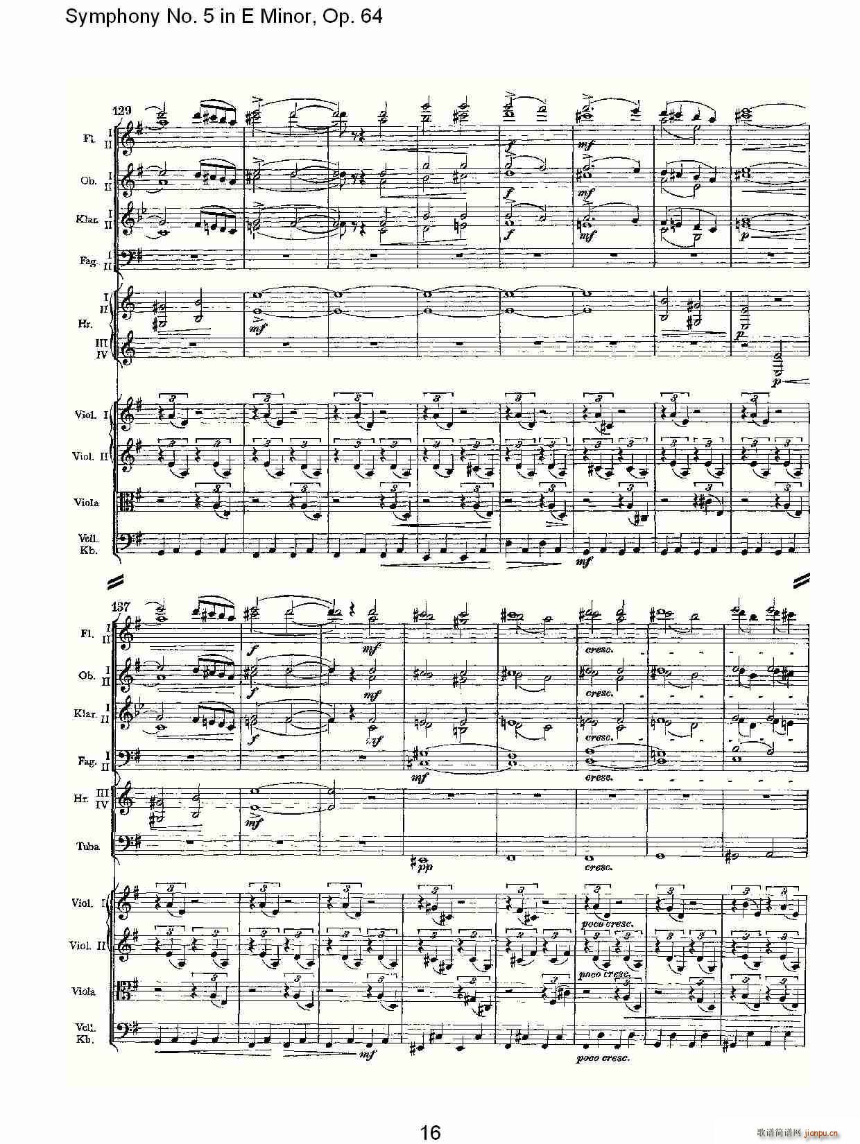Symphony No. 5 in E Minor, Op.64(ʮּ)16