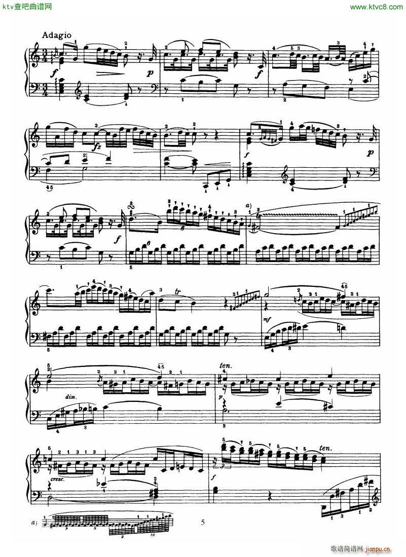 Haydn Piano Sonata No 39 In G(钢琴谱)5