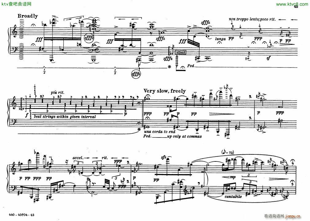 Bolcom 12 etudes for piano()45