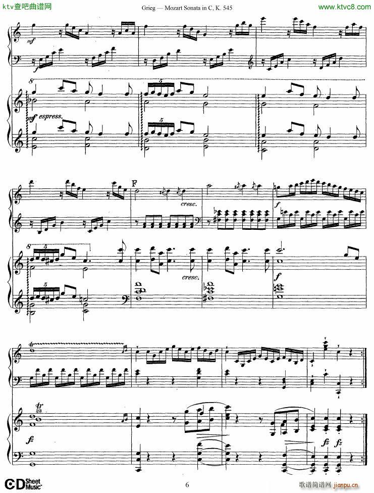 Grieg Mozart sonata KV545 2 pianos()6