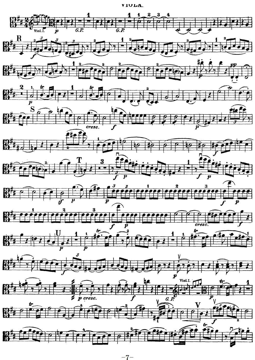 Mozart Quartet No 20 in D Major K 499 Viola(ʮּ)7